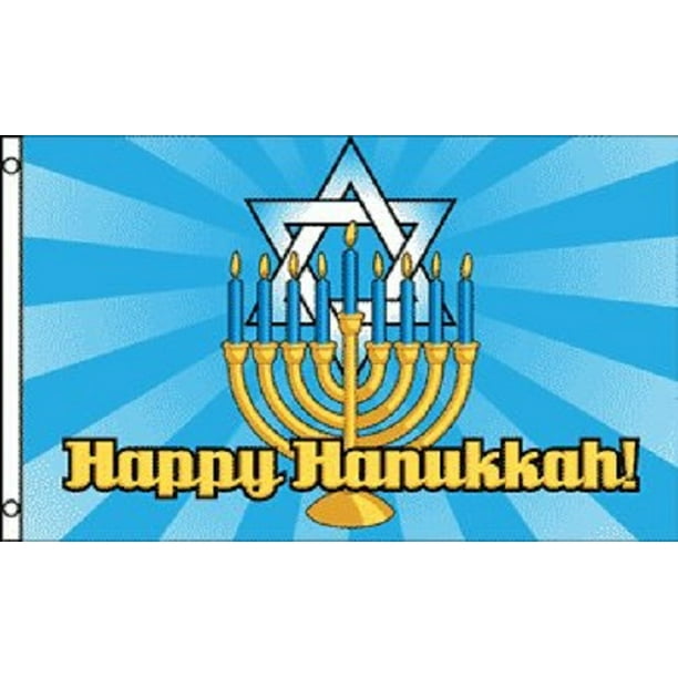 Happy Hanukkah 5 Foot Pennant Holiday Party Banner Happy Hanukkah 5 Foot Pennant Holiday Party Banner